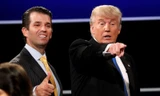 Tổng thống Mỹ Donald Trump và con trai, Donald Trump Jr. Ảnh: CNBC