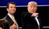 Tổng thống Mỹ Donald Trump và con trai, Donald Trump Jr. Ảnh: CNBC
