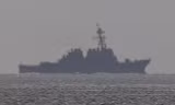 Tàu khu trục USS Donald Cook của Hải quân Mỹ trên Địa Trung Hải. Ảnh: Moscow Times