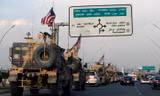 Nhóm quân Mỹ rút khỏi miền Bắc Syria. Ảnh: Reuters