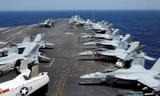 Tàu sân bay USS Carl Vinson của Mỹ. Ảnh: Reuters