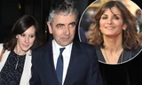 "Mr.Bean" cùng bồ trẻ (ảnh lớn) và vợ (ảnh nhỏ).