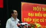 Chủ tịch nước Trần Đại Quang tiếp xúc với cử tri quận 4, TPHCM.