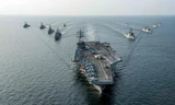 Nhóm tàu sân bay USS Ronald Reagan. Ảnh: Hải quân Mỹ