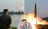 Chủ tịch KIm Jong-un theo dõi vụ phóng tên lửa hôm 25/7. Ảnh: Rodong Sinmun