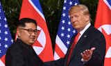 Tổng thống Mỹ Donald Trump và Chủ tịch Triều Tiên Kim Jong-un. Ảnh: Getty