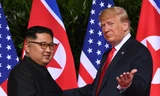 Tổng thống Mỹ Donald Trump và Chủ tịch Triều Tiên Kim Jong-un. Ảnh: Getty