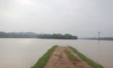 Nước dâng lên nhanh tại các vùng chiêm trũng thuộc các huyện hạ lưu sông Lam.