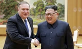 Ông Mike Pompeo từng thăm Triều Tiên hai lần hồi tháng 4 và tháng 5. Ảnh chụp ngày 9/5 tại Bình Nhưỡng. Nguồn: KCNA