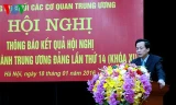 Ông Đào Ngọc Dung thông báo kết quả Hội nghị Trung ương 14.