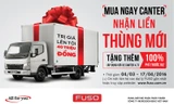 Fuso tung khuyến mãi được mong đợi nhất năm-“Mua ngay Canter, nhận liền thùng mới”