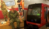 Đấu đầu với tàu điện, binh sĩ sống sót thần kì ở Nga
