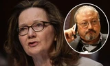 Bà Gina Haspel (ảnh lớn) và nhà báo Jamal Khashoggi (ảnh nhỏ).