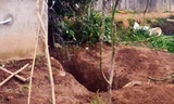 Hố chôn xác chị Đ.