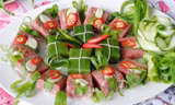 Không ăn thịt lợn tái, chưa nấu chín, nem chua sống, (nguy cơ nhiễm sán dây trưởng thành), rau sống không đảm bảo vệ sinh (nguy cơ mắc bệnh ấu trùng sán lợn). Ảnh minh hoạ: Internet