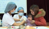 Lấy máu xét nghiệm tìm sán lợn cho trẻ mầm non ở Bắc Ninh