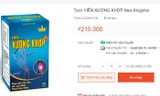 Quảng cáo thực phẩm bảo vệ sức khỏe viên xương khớp Kingphar New trên Shopee.