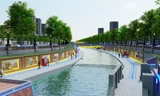 Phối cảnh sông Tô Lịch sau cải tạo theo đề xuất của Cty JVE 