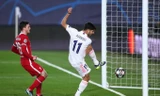 Asensio ở pha ghi bàn thứ 2 của Real trong trận