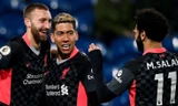 Roberto Firmino, Nathaniel Phillips ăn mừng bàn thắng.