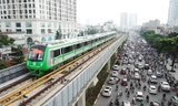 Ngắm tàu đường sắt Cát Linh - Hà Đông từ trên cao