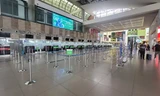 Hình ảnh sân bay Nội Bài 'cửa đóng, then cài' tránh bão số 1 đổ bộ