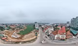 Ảnh 360 độ đoạn đường được đầu tư gần 400 tỷ đồng bị chậm tiến độ do vướng mặt bằng