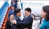 Chào đón Tổng Bí thư, Chủ tịch nước Lào thăm cấp nhà nước Việt Nam