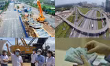 Những ngôi nhà án ngữ tại dự án quốc lộ 50 Ảnh: H.H 