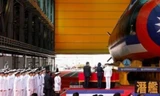 Chiếc tàu ngầm nội địa đầu tiên của Đài Loan ra mắt tháng 9/2023. (Ảnh: Reuters)