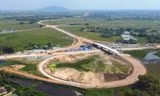 Hình hài nút giao cao tốc Bắc - Nam nối với thành phố Hà Tĩnh 