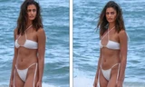 'Thiên thần nội y' Taylor Hill chụp ảnh bikini phô đường cong tuyệt mỹ