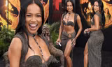 Người mẫu gốc Việt Karrueche Tran mặc áo ngực sexy lạ mắt đi sự kiện