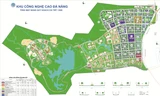 Mặt bằng quy hoạch khu công nghệ cao Đà Nẵng. 