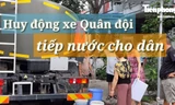 Huy động xe Quân đội tiếp nước cho người dân Đà Nẵng