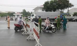 Các chốt kiểm soát hoạt động trong thời gian Đà Nẵng bùng phát dịch COVID-19. Ảnh: Nguyễn Thành