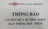 Hà Nội đóng cửa trung tâm dạy thêm, kiểm điểm giáo viên vi phạm Thông tư 29