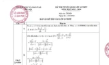 Hà Nội công bố đáp án môn Toán kỳ thi tuyển sinh lớp 10 