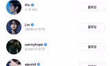 BTS mở Instagram cá nhân: Jin đặt tên siêu đơn giản, Jungkook chơi "nhây" với tên siêu dài