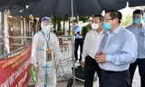 Thủ tướng kiểm tra công tác phòng, chống dịch ở phường Thanh Xuân Trung - Hà Nội.