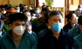 Các bị cáo tại phiên tòa