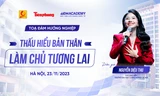 CEO Nguyễn Thu - Cựu sinh viên trường Đại học Công nghiệp Hà Nội trở về trường cũ truyền cảm hứng cho sinh viên