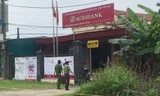 Ngân hàng Nông nghiệp và Phát triển nông thôn Việt Nam (Agribank), chi nhánh xã Thanh Hà, nơi xảy ra vụ cướp.