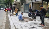 Vỉa hè lát đá tự nhiên 'uốn lượn mềm mại' nhiều điểm sai phê duyệt
