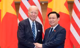 Chủ tịch Quốc hội Vương Đình Huệ hội kiến Tổng thống Mỹ Joe Biden