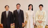 Chủ tịch nước Võ Văn Thưởng và Phu nhân hội kiến Nhà vua Nhật Bản Naruhito và Hoàng hậu ngày 28/11. (Ảnh: TTXVN)