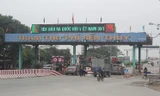 Trạm thu phí Bến Thủy. Ảnh chụp sáng 1/12016.