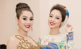 Jennifer Phạm mặc áo dài 'đọ sắc' Lâm Chi Khanh