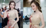 Diện váy màu nude, 'gái hai con' Elly Trần hút mọi ánh nhìn