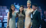 Doanh nhân Thủy Tiên cùng hai con và Hoa hậu Pháp 2014.
